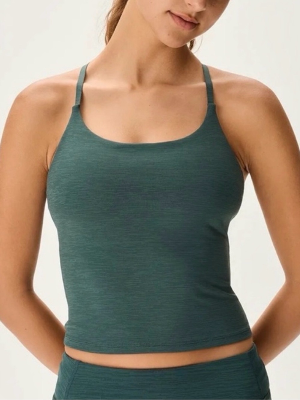 NEVER WORN - Outdoor voices athletic green tank top size XL